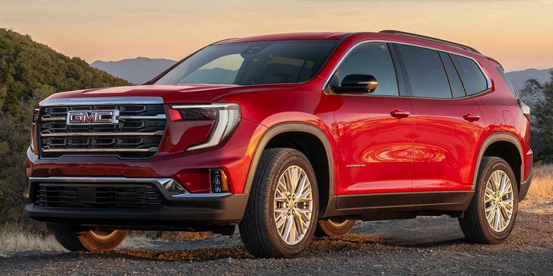 2026 GMC Acadia highlighting driver assistance safety features designed for enhanced awareness and protection.